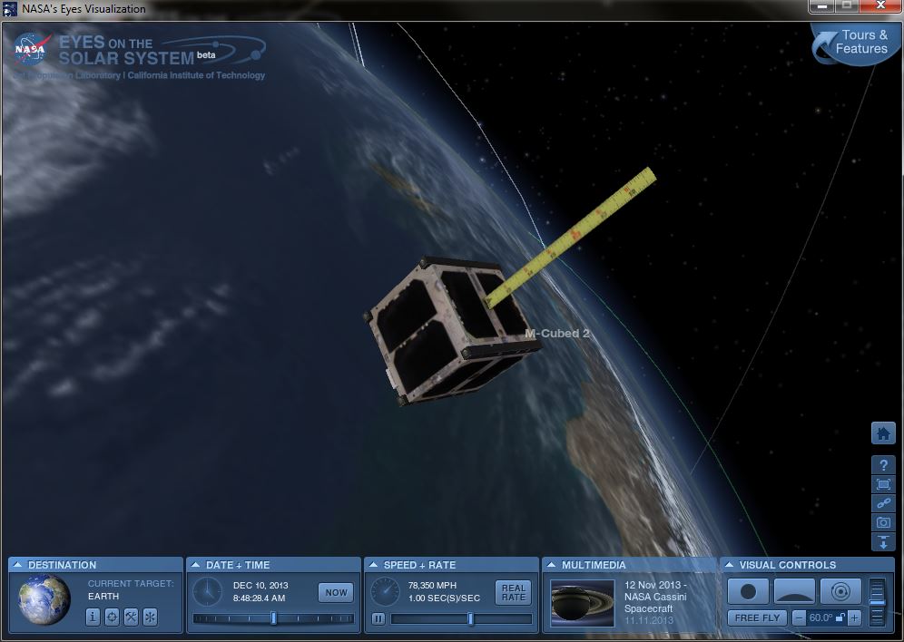 Incredible view that MCubed-2 has