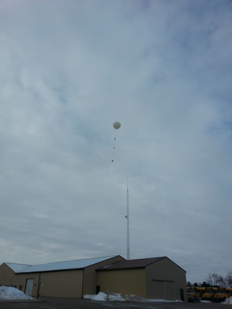 weather ballon in the air